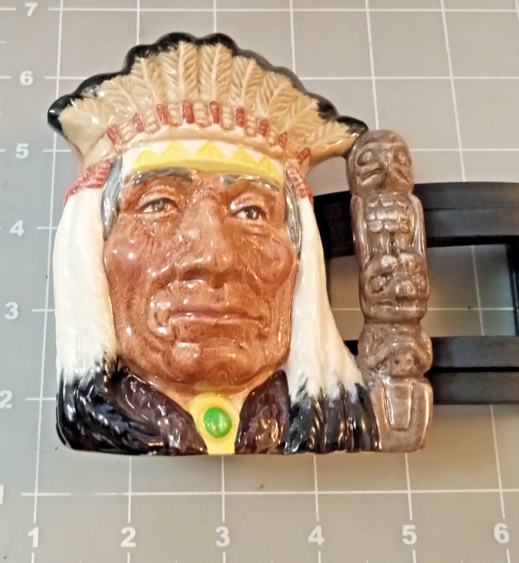 Vintage Royal Doulton 1966North American Indian  Jug - 4”  D6614