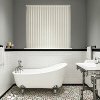 VERTICAL BLINDS MADE TO MEASURE - PVC FABRIC PERFECT FOR BATHROOMS & KITCHENS