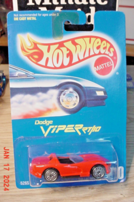 Hot Wheels Red Dodge Viper RT/10 #210 – 1:64 Scale Die-Cast Car With Silver Ultra Hots Wheels - View #10