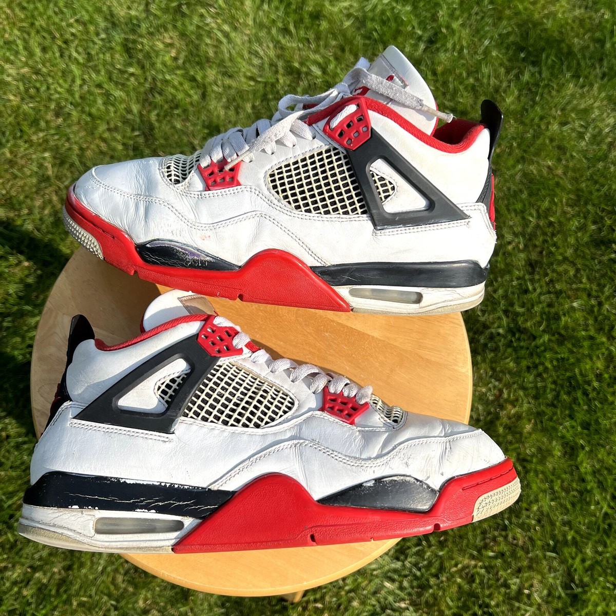 Nike Air Jordan 4 Retro OG Fire Red 2020 Men's Shoes - Size 10