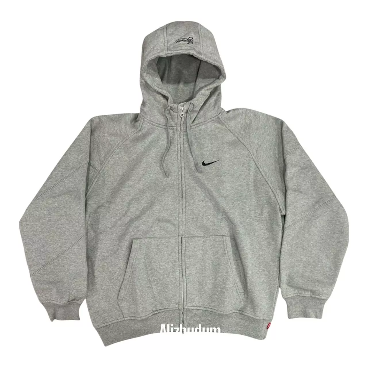 SWEAT SHIRT À CAPUCHE ZIPPÉ NIKE SUPREME SS25 GRIS MOYEN AIR MAX