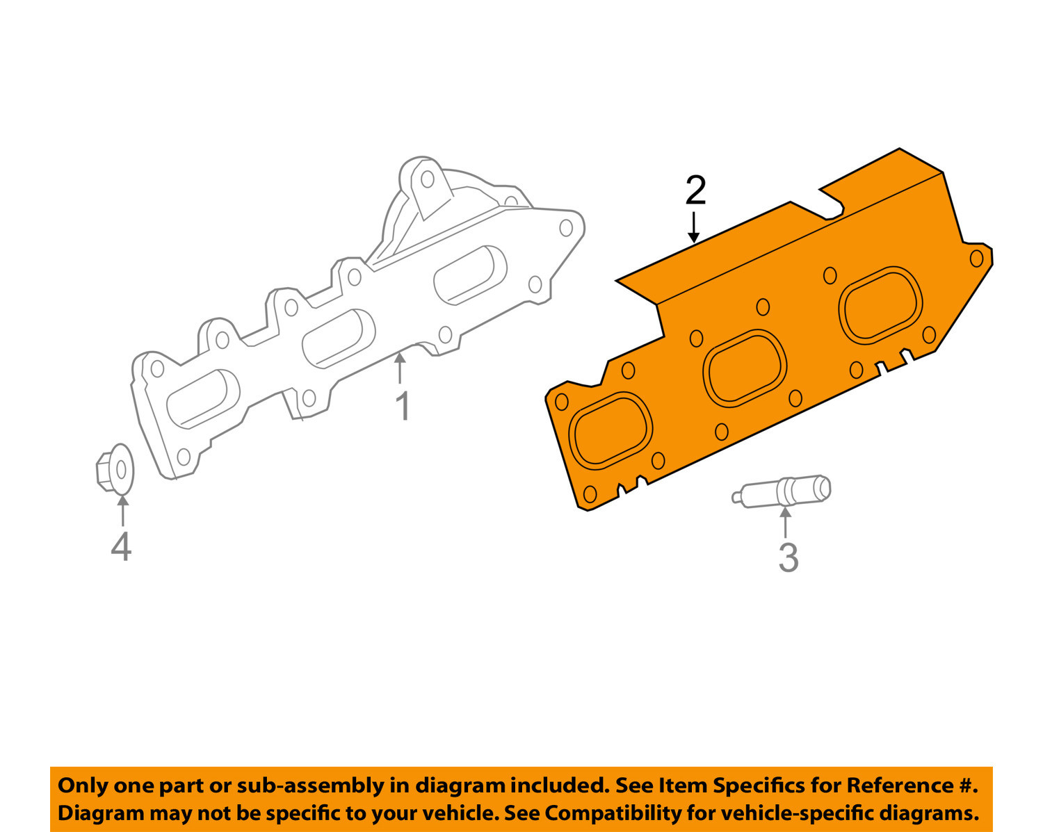 Car & Truck Exhaust Gaskets FORD OEM 1718 F150 3.5LV6 Exhaust