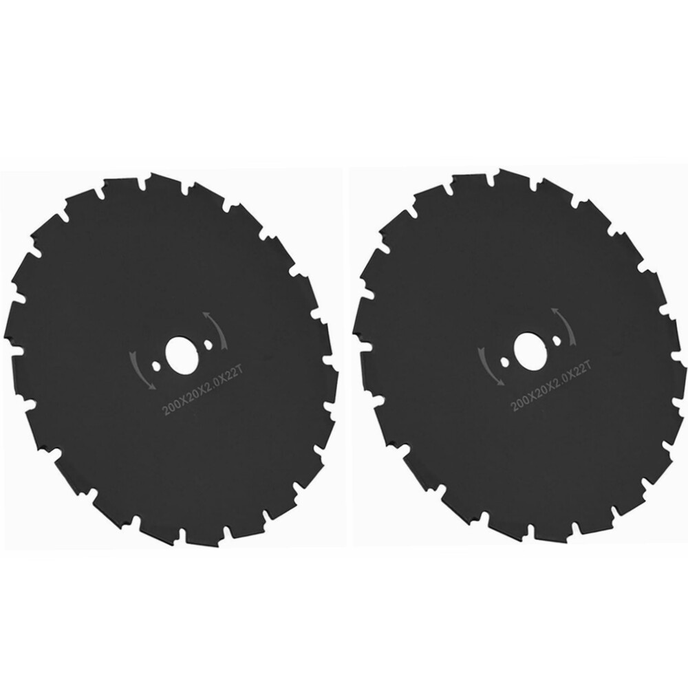 (2)FOR ECHO 8" STEEL BRUSHCUTTER BLADE 20 MM BORE 22 TOOTH FOR SRM-210 SRM-225 W