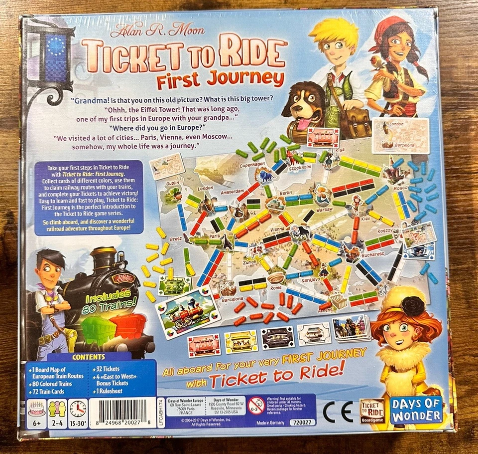 Ticket to Ride: First Journey - Europe | Train Adventure Board Game - Image 2 of 3