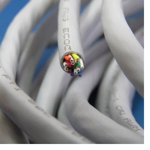ALPHA WIRE 78158 Qty of 12 per Lot 16C 8PAIR 28AWG COLOR SLATE 80C 300V ...