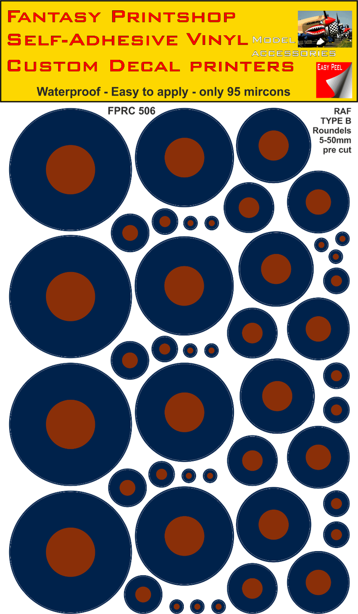 2 Adesivi In Vinile Per Paraurti Auto, Tipo RAF, A1, Roundel Circle - Foto 5