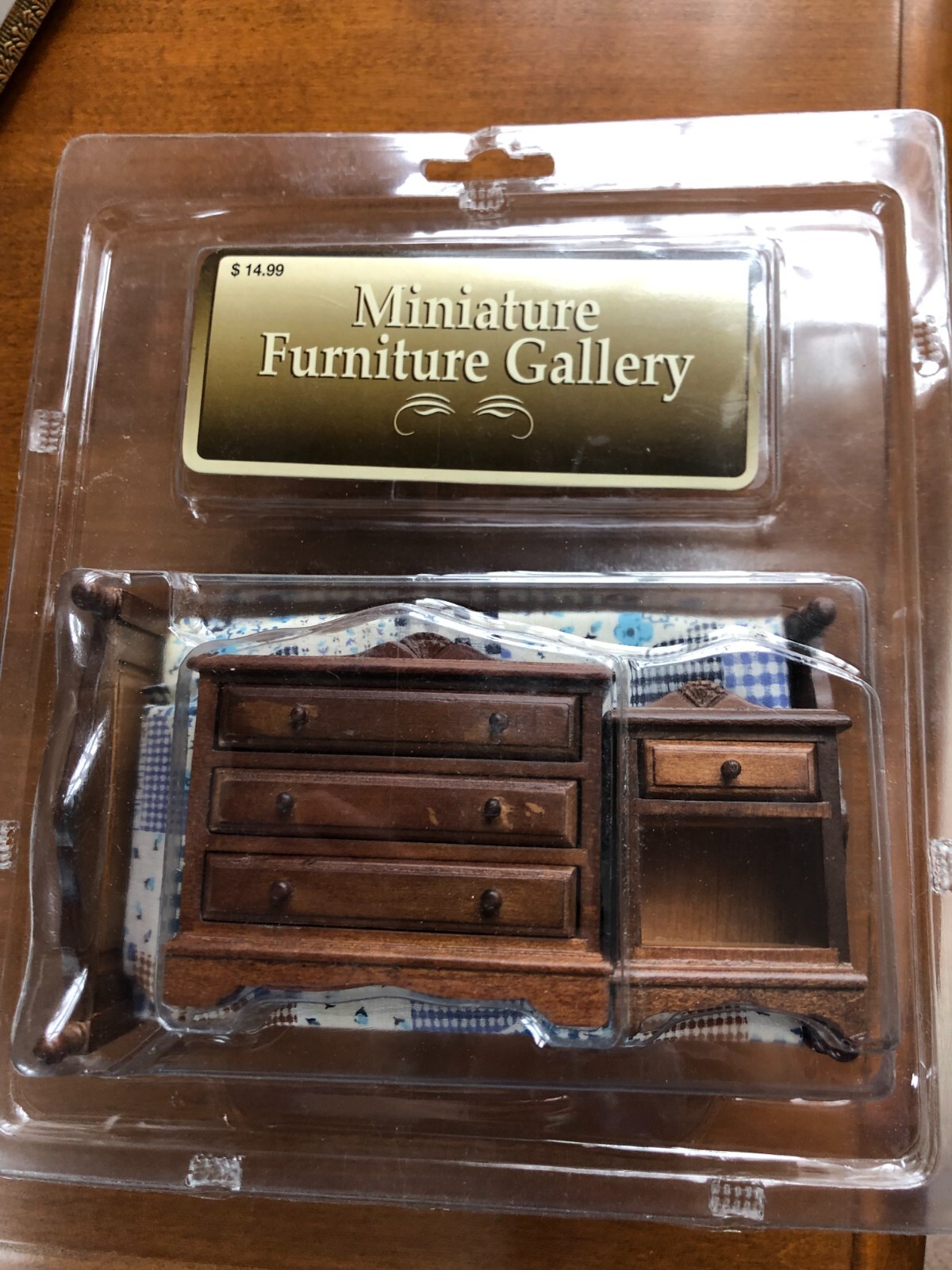 Miniature Furniture Gallery Bedroom Set Bed Dresser Dollhouse