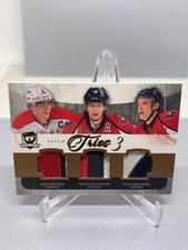 10-11 Ovechkin Backstrom Semin /10 C3-WASH Capitals Game used Cup Trios Patch