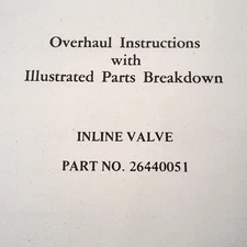 VAP-AIR Vapor Corp., Inline Valve 26440051 Overhaul Parts Manual