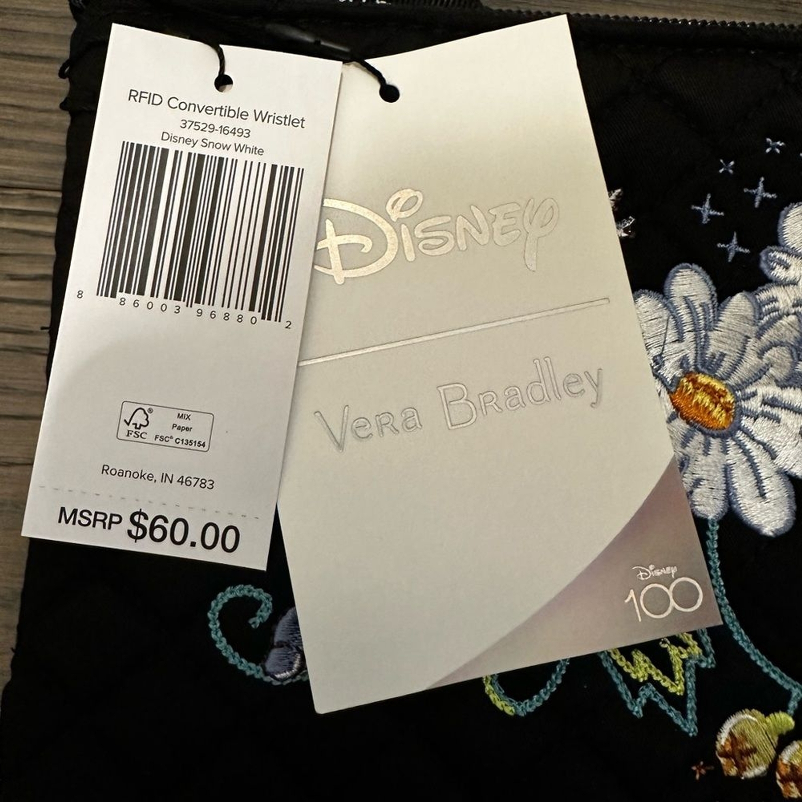Vera Bradley Disney Snow White RFID Convertible Wristlet NWT