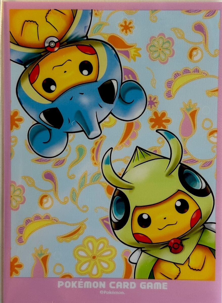 Pokémon Poncho Pikachu COMPLETE Master Sleeve Set-Mario Pokémon Poncho Pikachu COMPLETE Master Sleeve Set-Mario