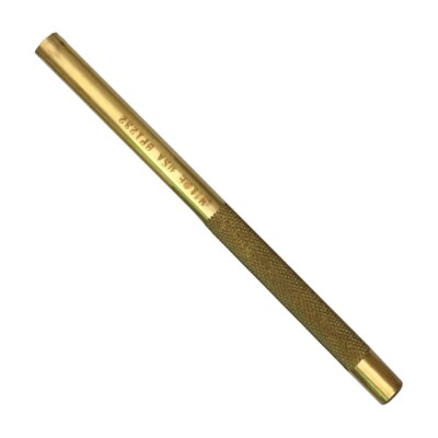 Wilde Tool Solid Brass Drift Pin Punch 3/8'' x 6'' Made in USA BP1232