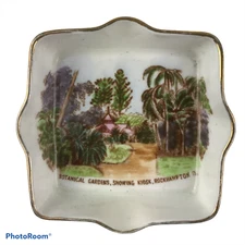 VTG Collectible Delphine Bone China Rockhampton Australia Trinket Dish Gold Trim