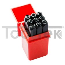 SET PUNZONI STAMINI NUMERI 9pz DA 6mm TIMBRI NUMERI