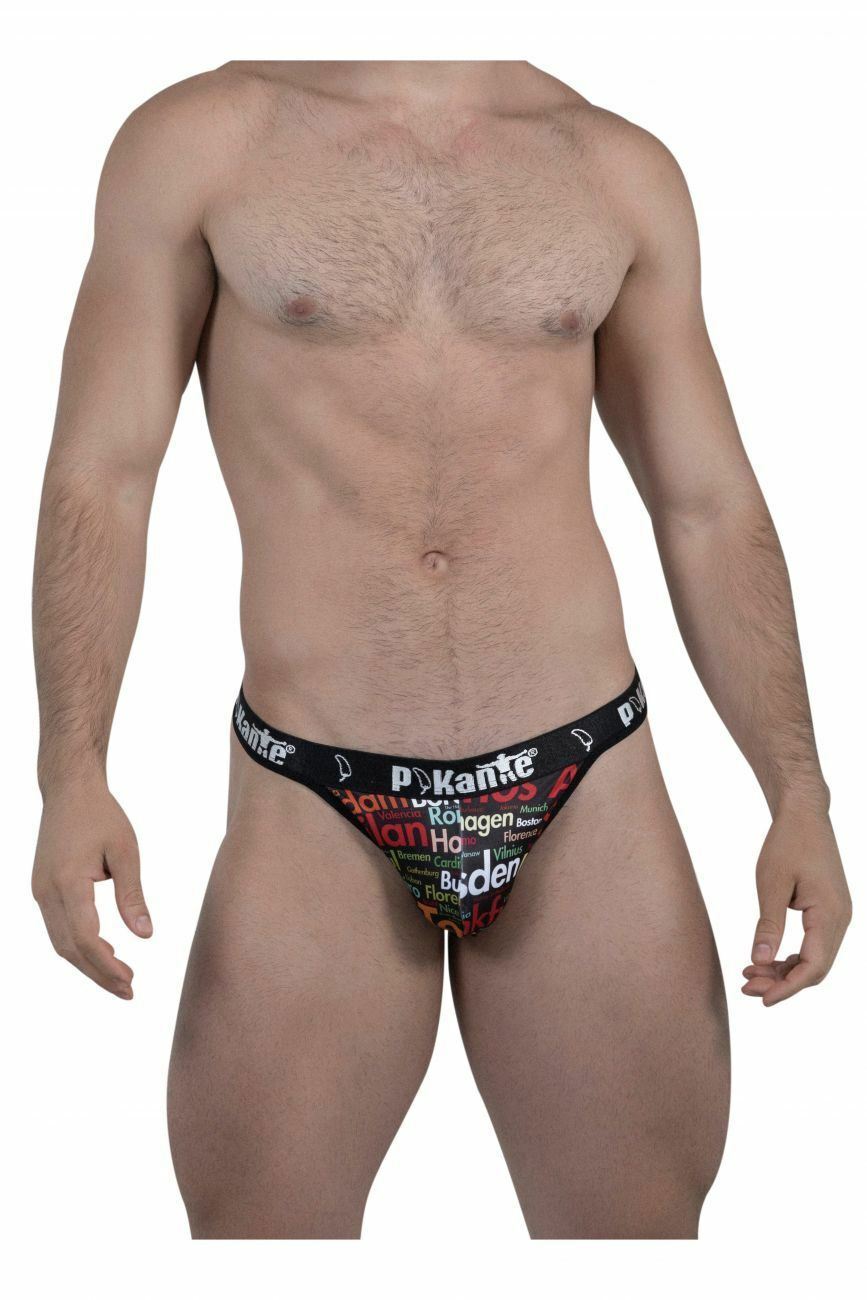 Pikante PIK 8063 Traffic Color Thongs At the price of surprise Free shipping / New Black