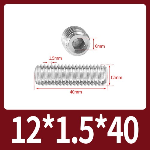 Flat Point Grub Screws Stainless Steel Fine Thread Pitch Allen Set Screw M6-M16 - Picture 67 of 85