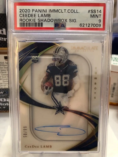 2020 Panini Immaculate Collection Rookie Shadowbox Signatures #SS14  CeeDee Lamb