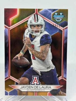 2023 Bowman Best University /50 #67 Jayden De Laura Gold