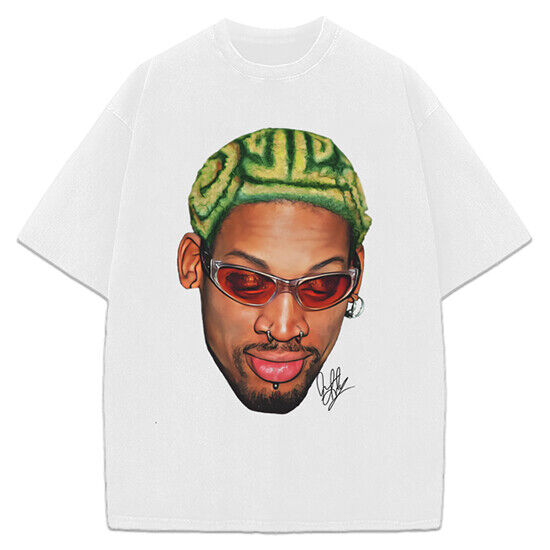 Dennis Rodman Zig Zag Green Hair Rodzilla Hollywood 90's