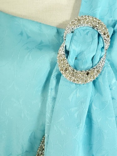 20s style flapper dress in aqua blue home sewn from authentic 1920s pattern - sm - Picture 6 of 7