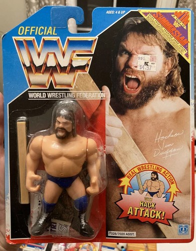 WWF HACKSAW JIM DUGGAN HASBRO MOC WWE WWF WCW AEW...