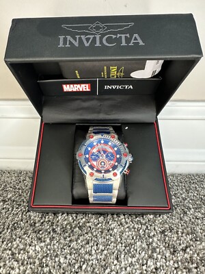 Invicta Marvel Captain America Blue/Red Men Watch