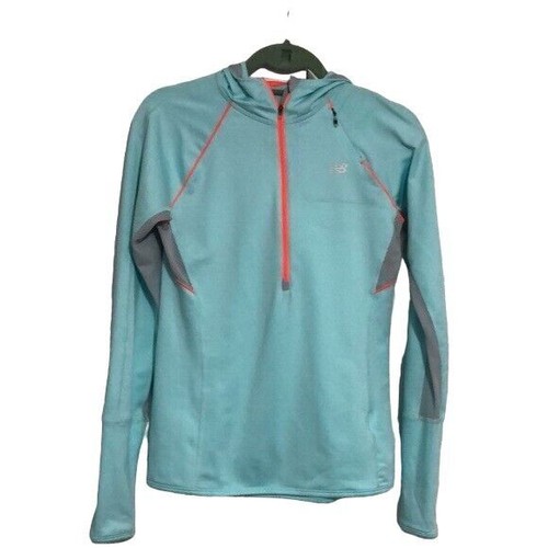 New balance 1/4 zip up hooded activewear shirt women's size small