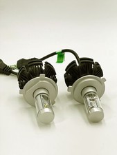 Coppia LED Lampadina Fari Auto Moto Luce Bianca 6500k 6000LM 50W H1 H4 H7 H11 - Miniatura 2