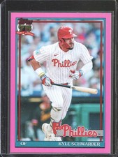 2026 Topps - Kyle Schwarber #T91-5 1991 Topps Pink Border Philadelphia Phillies