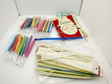 Large Lot Of 100 New  Used Crochet And Knitting Needles Different Sizes Brands