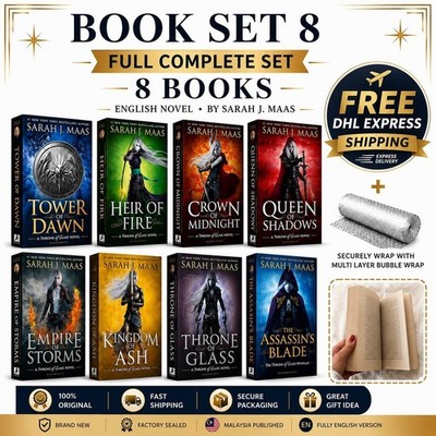 Throne of Glass English Novel Full Complete Set 8 Books Series Brand New Sealed