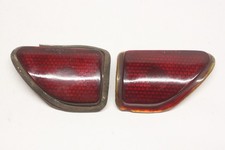 Original 1939 Mercury Coupe Sedan Red Glass Tail Light Lens Pair Stimsonite Original 1939 Mercury Coupe Sedan Red Glass Tail Light Lens Pair Stimsonite