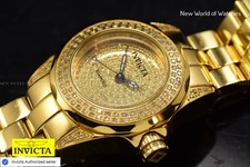 Orologio Invicta Donna Pro Diver Tono Oro 269 Diamanti 1,13 Carati Swiss Ronda SS