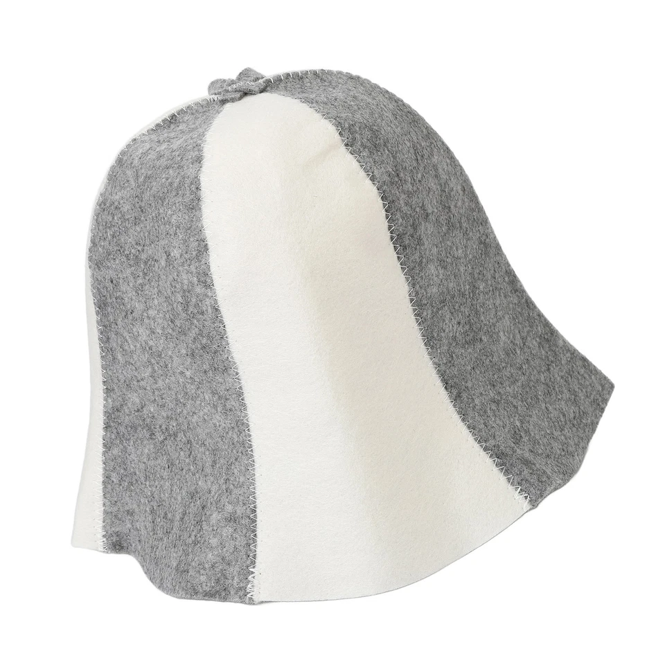 Sauna Hat Water Absorption Breathable Head Protec-tion Felt Sauna Cap Bath Hair - Image 4 of 4