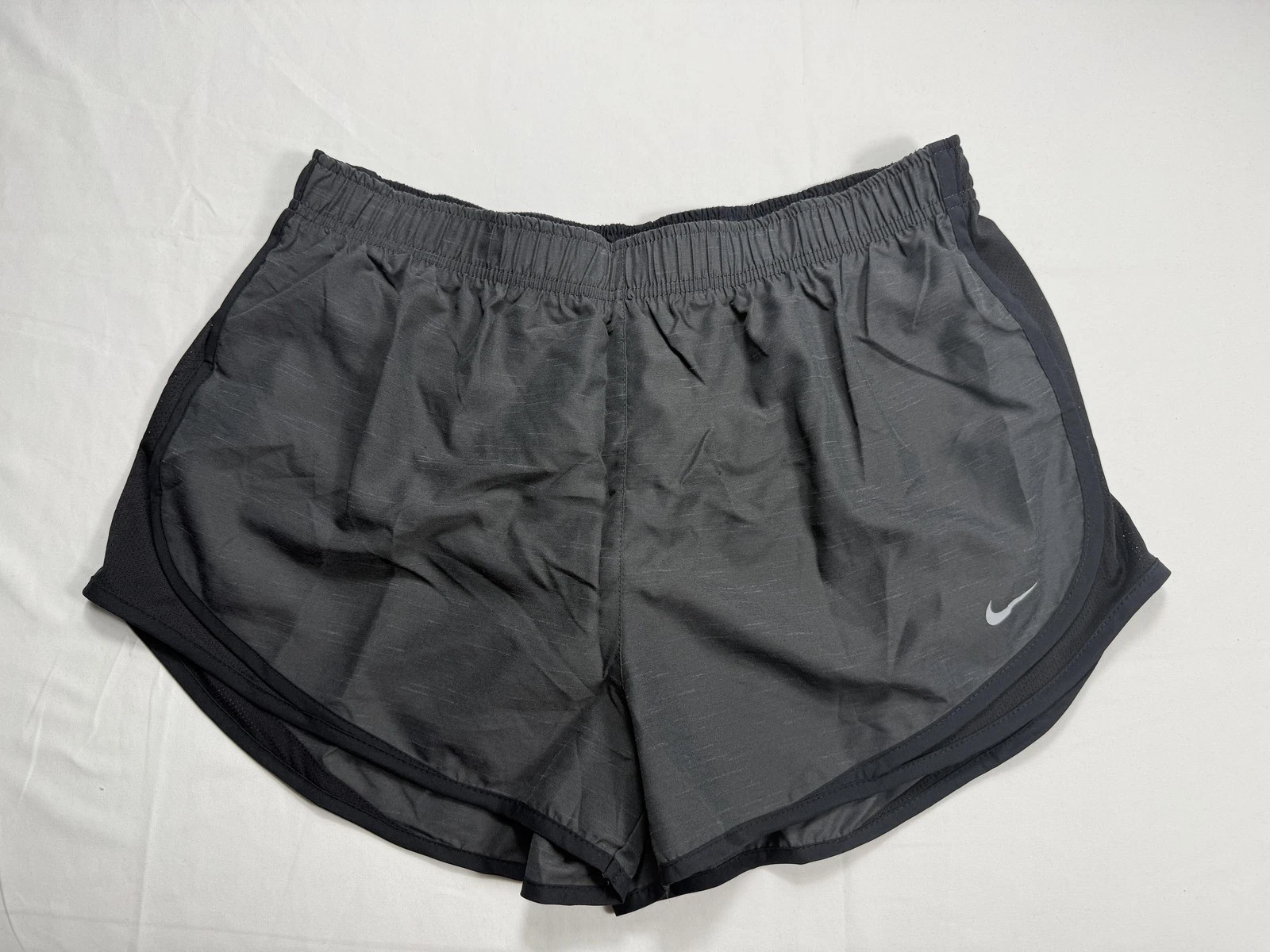 Nike Shorts Dri-FIT Running Lined Elastic Waist Women's XL Gray Black DB4487-083