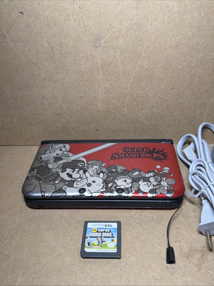 Nintendo 3DS XL Super Smash Bros. Edition Red Black Console w