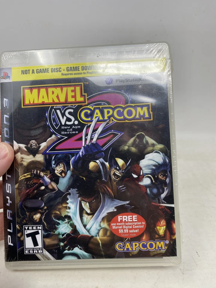 NEW ORIGINAL FACTORY SEALED Marvel vs. Capcom 2 (PlayStation 3, PS3 2012) RARE! - Image 3 of 4