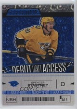 2023 Upper Deck Credentials Debut Ticket Access Blue /149 Spencer Stastney 04x2