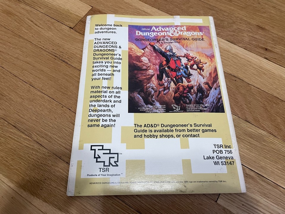 Manuels originaux Advanced Dungeon & Dragons de 1981 en anglais