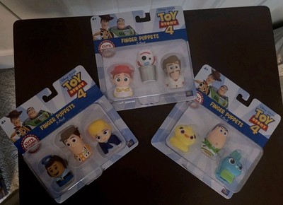 Disney Pixar Toy Story 4 Finger Puppets Complete Set All 9 Figures Jessie Buzz 