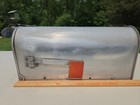 Vintage SEARS ROEBUCK Aluminum Rural MAILBOX Mid-Century Postmaster Approved — photo 4