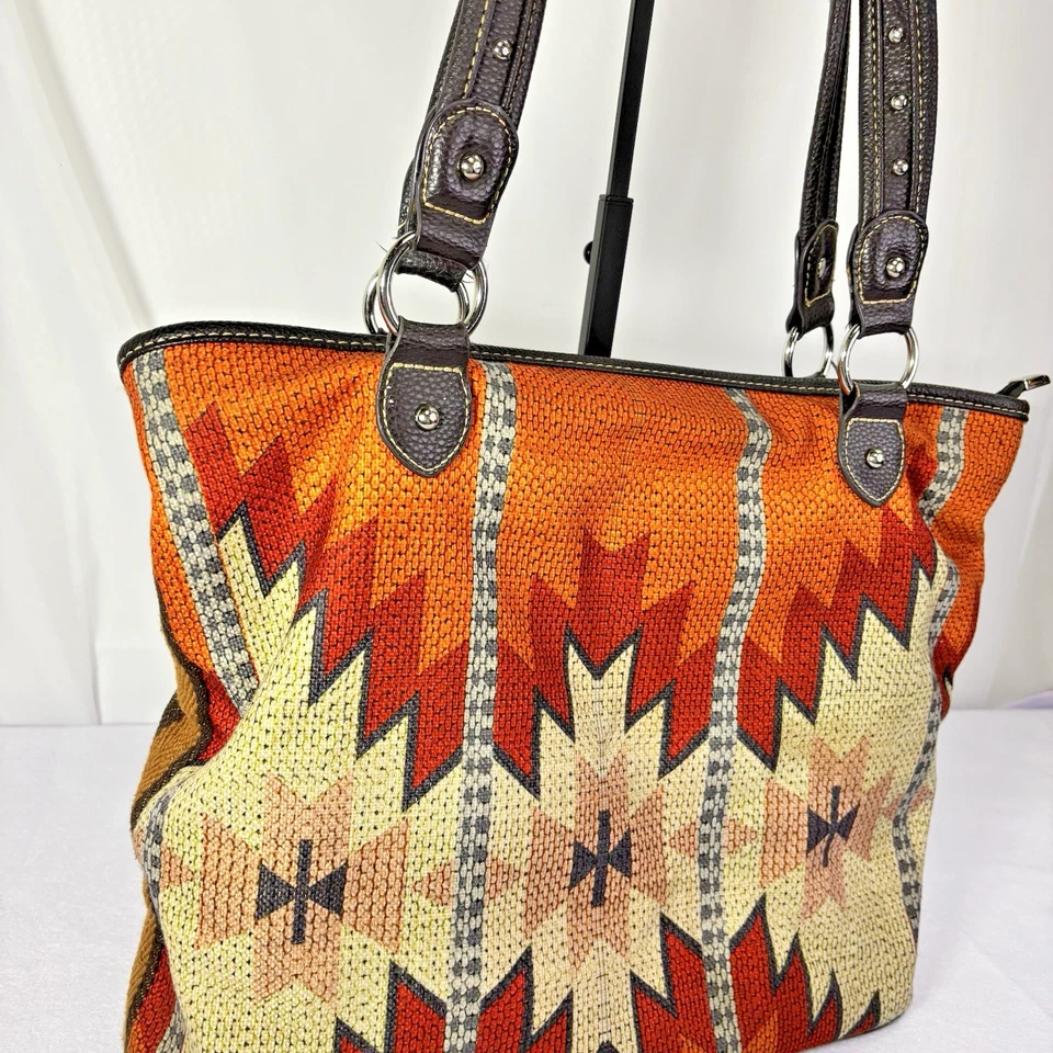 Montana West Large  Boho Western Aztec Tote Bag MW937-8112CF - Image 3 of 4