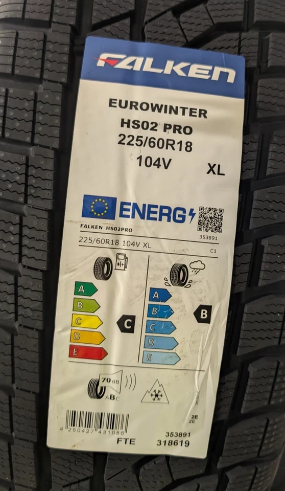 Winterkomplettrad-Satz Opel Grandland MHEV 225-60R18 104V Falken Winterräder 117 - Bild 3 von 4
