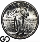 1925 Standing Liberty Quarter WOW FH! Lustrous Solid Gem BU++ Full Head