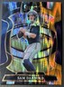 2025 Panini Select - Concourse Sam Darnold #13 Black & Orange Shock Prizm