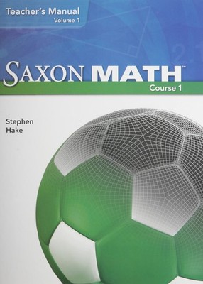 Saxon Math Course 1 Teacher's Manual by SAXON PUBLISHERS