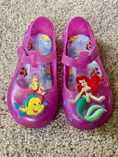 Disney Little Mermaid Summer Fun Casual Jelly Mary-Jane Shoes - Girls Size 10