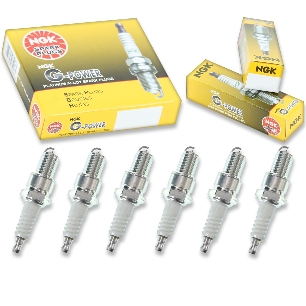 6 pcs NGK G-Power Spark Plugs for 1992-1994 Plymouth Sundance 3.0L V6 - in