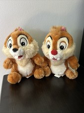 Disney Store CHIP DALE 6  Beanbag Plush Set Stuffed Toys NWT