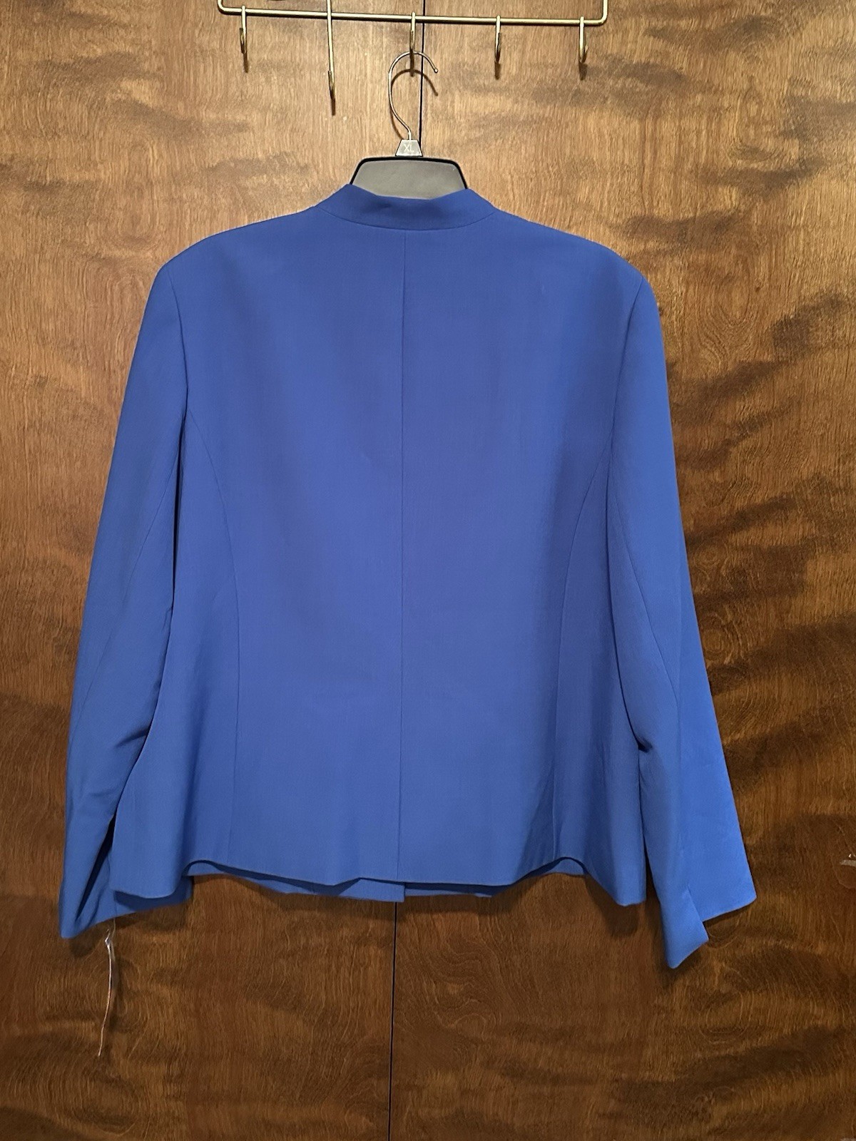 Le Suit Stand-Collar Pencil Skirt Suit Set w/ Blazer Womens 18 Cornflower Blue